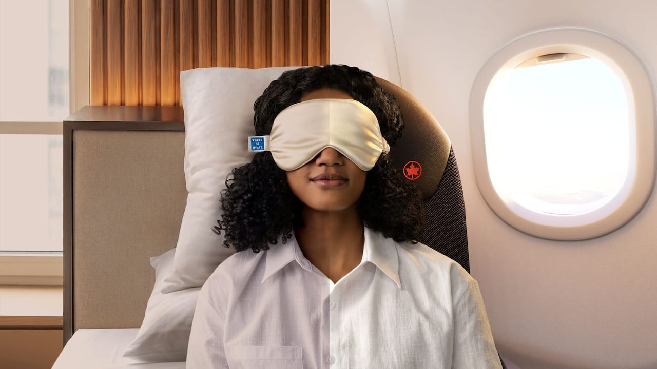 Campaign image of Hyatt and Air Canada promotion